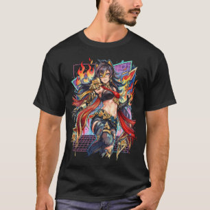 Genshin Impact Dehya Vaporwave Esthetiek T-shirt