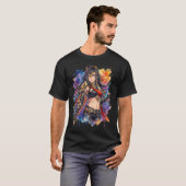 Genshin Impact Dehya Vaporwave Esthetiek T-shirt (Voorkant volledig)