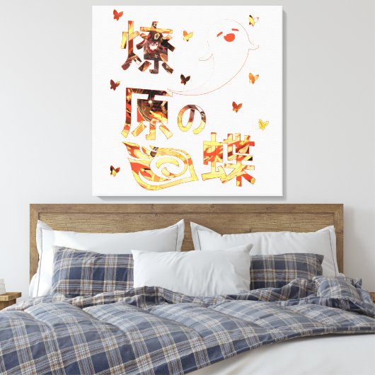 Genshin Impact Hu Tao Canvas Afdruk (Insitu (Slaapkamer))
