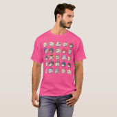 Genshin Impact Kawaii Chibi Nerdy Characters Class T-shirt (Voorkant volledig)