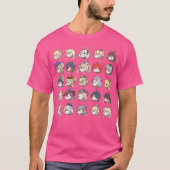 Genshin Impact Kawaii Chibi Nerdy Characters Class T-shirt (Voorkant)