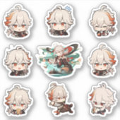 Genshin Impact: Kazuha Kaedehara Stickers (Voorkant)