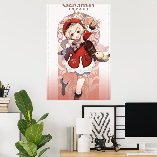 Genshin Impact Klee Poster (Thuiskantoor)