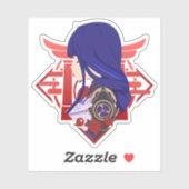 Genshin Impact Raiden Shogun Ei Sticker (Vel)