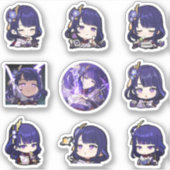 Genshin Impact: Raiden Shougun / Ei Stickers (Voorkant)