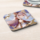 Genshin Impact Shenhe Bier Onderzetter (Linkerzijde)