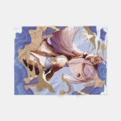 Genshin Impact Shenhe Fleece Deken (Voorkant (Horizontaal))