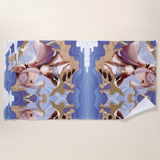 Genshin Impact Shenhe Strandlaken (Voorkant)