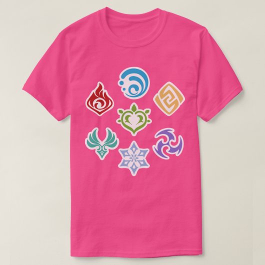 genshin patroon t-shirt (Design voorkant)
