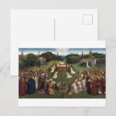 Gent Altarpart (detail), Van Eyck Brothers Briefkaart (Voorkant / Achterkant)