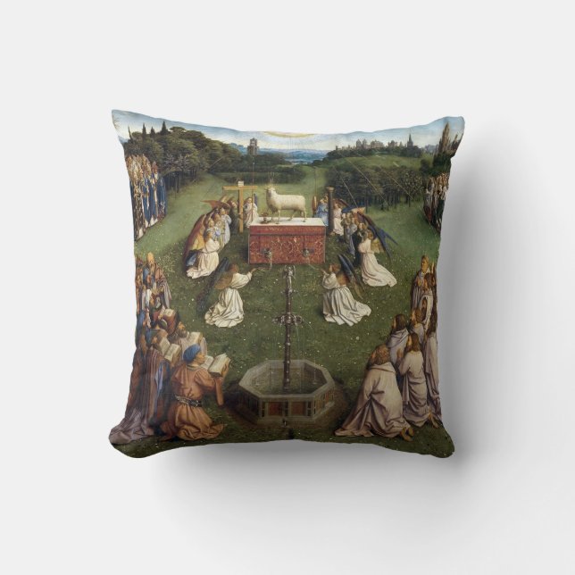 Gent Altarpart (detail), Van Eyck Brothers Kussen (Voorkant)