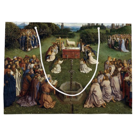 Gent Altarpart (detail), Van Eyck Brothers Large Groot Cadeauzakje (Achterkant)
