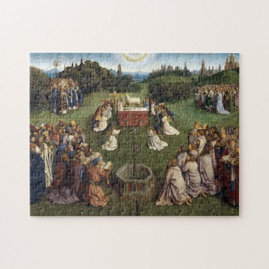Gent Altarpart (detail), Van Eyck Brothers Legpuzzel (Horizontaal)