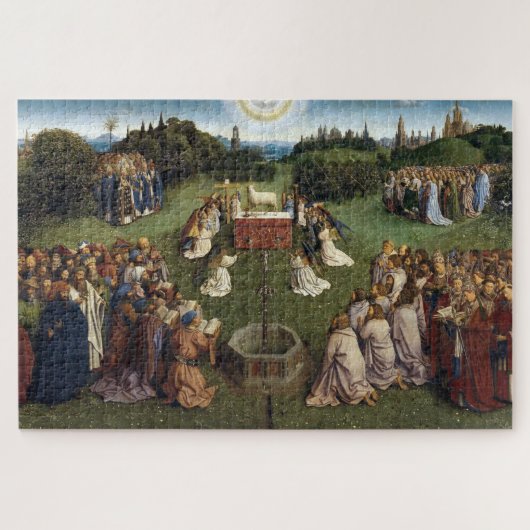 Gent Altarpart (detail), Van Eyck Brothers Legpuzzel (Horizontaal)