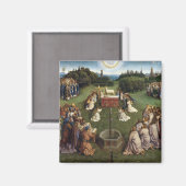 Gent Altarpart (detail), Van Eyck Brothers Magneet (Voorkant / Achterkant)
