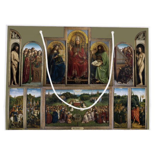 Gent Altarpart, Van Eyck Brothers Groot Cadeauzakje (Achterkant)