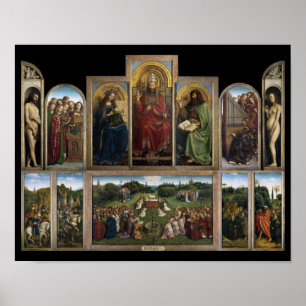 Gent Altarpart, Van Eyck Brothers Poster