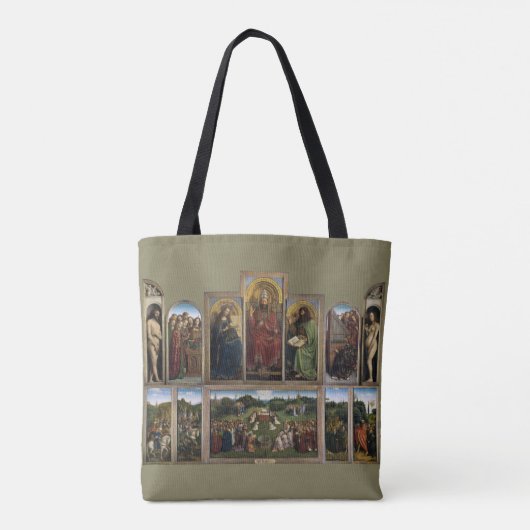 Gent Altarpart, Van Eyck Brothers Tote Bag (Achterkant)