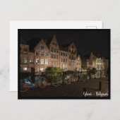 Gent, België. Gent, Briefkaart van Bélgica (Voorkant / Achterkant)