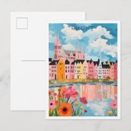 Gent België Kunst Reizen Briefkaart