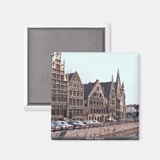 Gent, België Magneet (Voorkant / Achterkant)