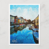 Gent België Mooie olieverfstad Briefkaart (Voorkant)
