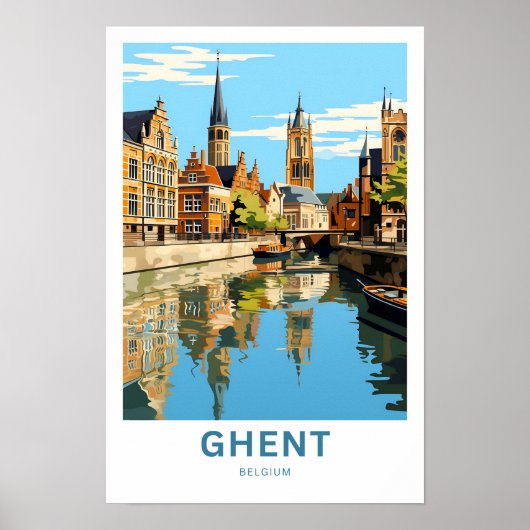 Gent België Reisprint Poster (Voorkant)