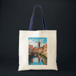 Gent België Travel Art Vintage Tote Bag<br><div class="desc">Gent retro vector reisontwerp. Gent staat bekend om zijn grote openbare pleinen en marktplaatsen,  waaronder de Vrijdagmarkt ("Vrijdagmarkt"),  het centrum van het leven van de middeleeuwse stad.</div>
