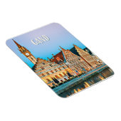 Gent Belgique Photo Vintage Magneet (Rechterzijde)