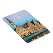Gent Belgique Photo Vintage Magneet (Rechterzijde)
