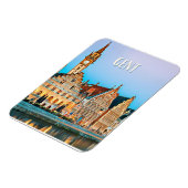 Gent Belgique Photo Vintage Magneet (Linkerzijde)