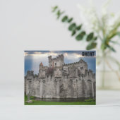 Gent Belgium Castle Travel Photo Briefkaart (Staand voorkant)