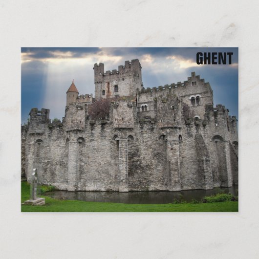 Gent Belgium Castle Travel Photo Briefkaart (Voorkant)