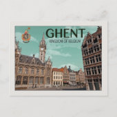 Gent - Korenmarkt Briefkaart (Voorkant)