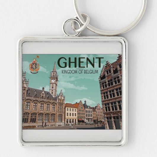 Gent - Korenmarkt Sleutelhanger (Voorkant)