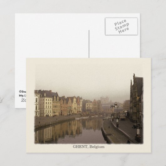 Gent,  stijl briefkaart (Voorkant / Achterkant)