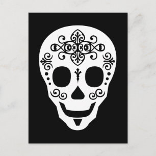 Gent Sugar Skull van Leslie Peppers Briefkaart