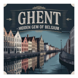 Gent – Verborgen Juweel van België Foto Afdruk