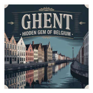 Gent – Verborgen Juweel van België Foto Afdruk