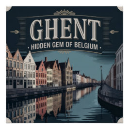 Gent – Verborgen Juweel van België Perfect Poster