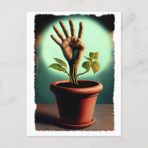  gentechnologie hekserij briefkaart