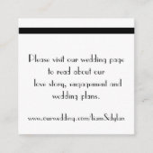 "Genteel" Trouwwebsite Kaarten (Voorkant)