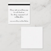 "Genteel" Trouwwebsite Kaarten (Voorkant / Achterkant)