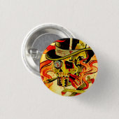 Gentelmen Skull Ronde Button 3,2 Cm (Voorkant /achterkant)