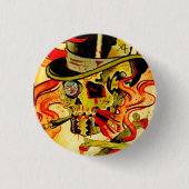 Gentelmen Skull Ronde Button 3,2 Cm (Voorkant)