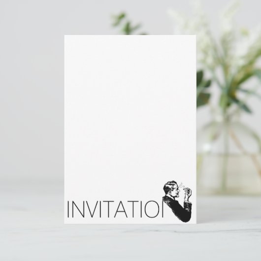 Gentelmen Uitnodiging (Staand voorkant)