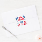 GENTGEMARKT GEVACCINEERD VIERKANTE STICKER (Envelop)