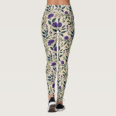Gentian Blue Floral Leggings (Achterkant)