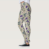 Gentian Blue Floral Leggings (Links)