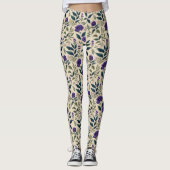 Gentian Blue  Floral Leggings (Voorkant)